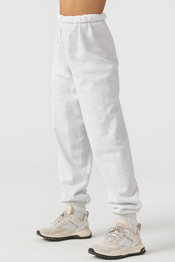 Oversized Jogger - Washed Black French Terry