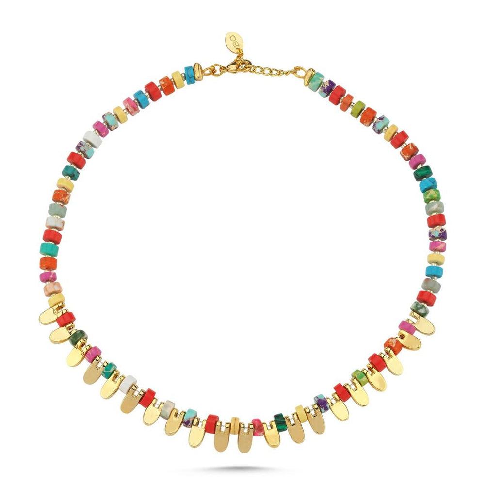 Rainbow Gold Metal Necklace